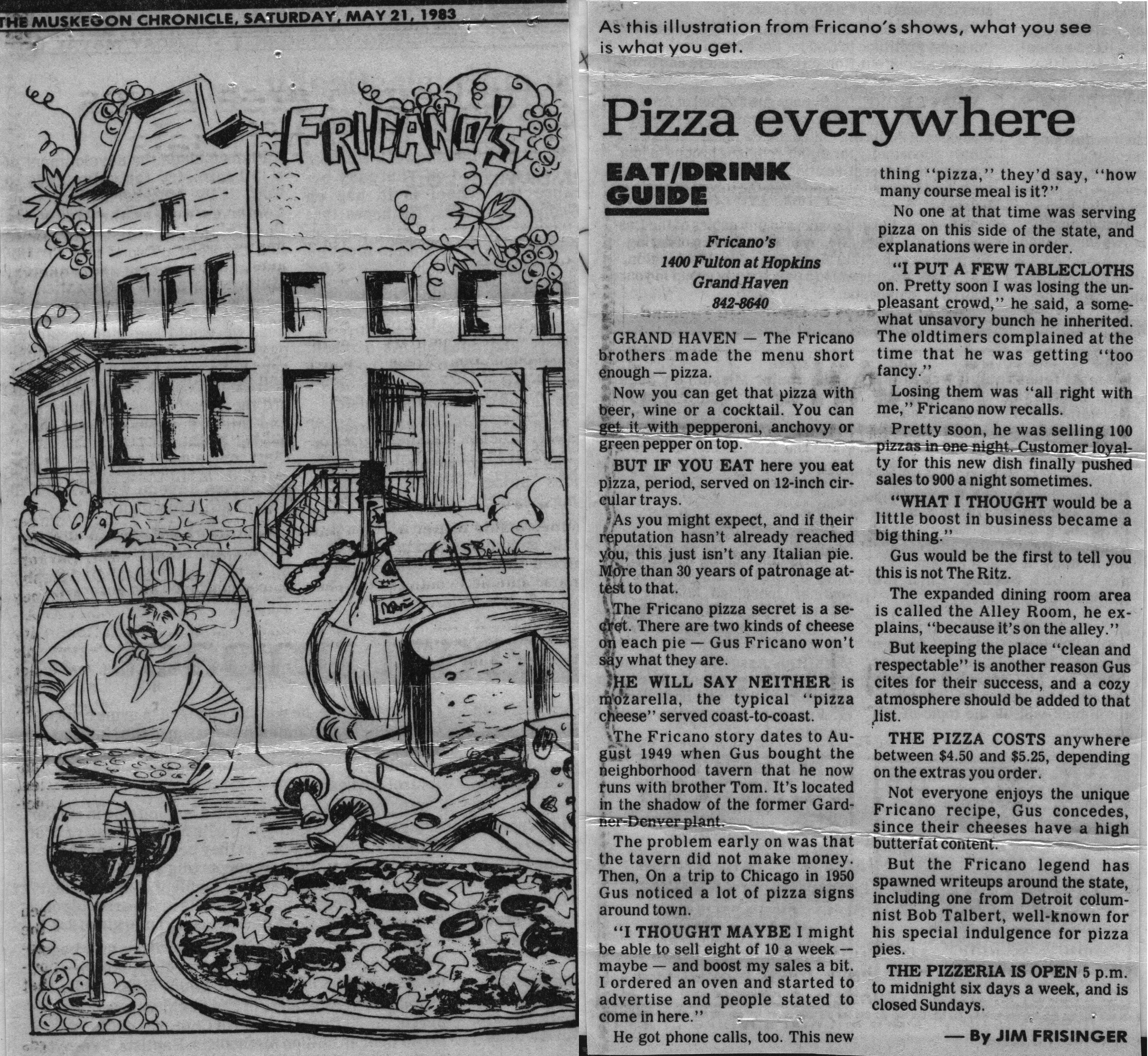 Muskegon Chronicle, May 21, 1983 Article